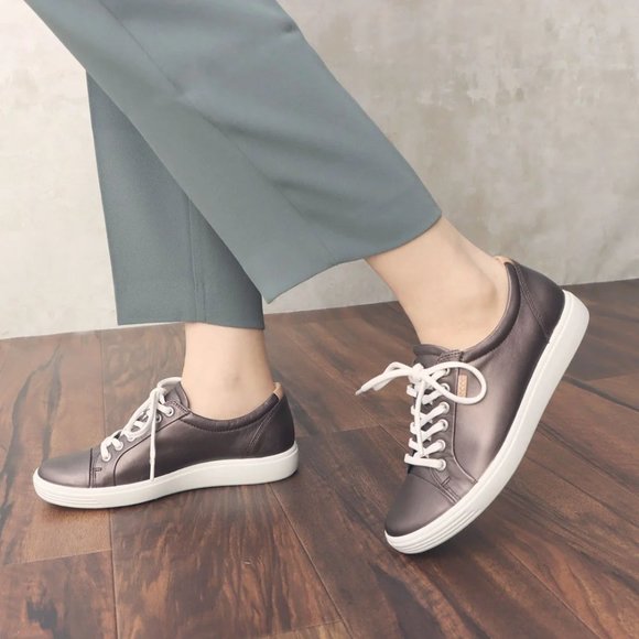 ECCO Women's Soft 7 Lace Fashion Sneakers - Picture 3 of 15